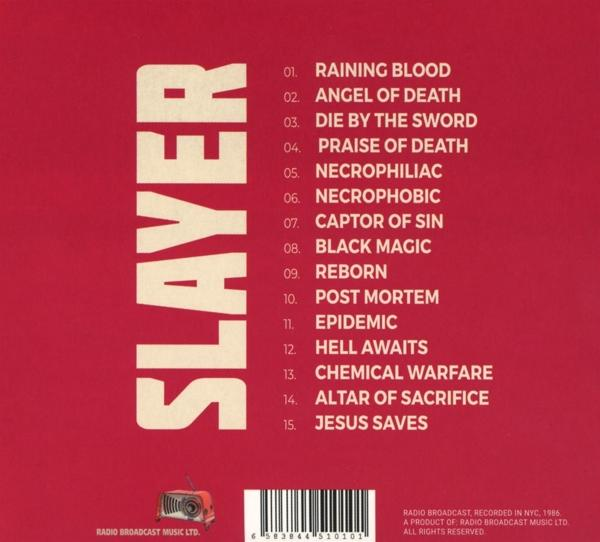 Slayer - New York, June 12, 1986  / Broadcast Recording  - (CD)