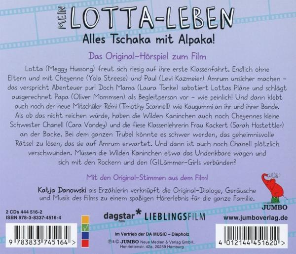 Das Cover eines Kinderhörbuchs namens Mein Lotta-Leben.
