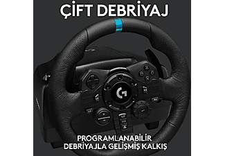 LOGITECH G G923 PS5, PS4 ve PC ile Uyumlu Yarış Direksiyonu ve Pedalları - Siyah_3