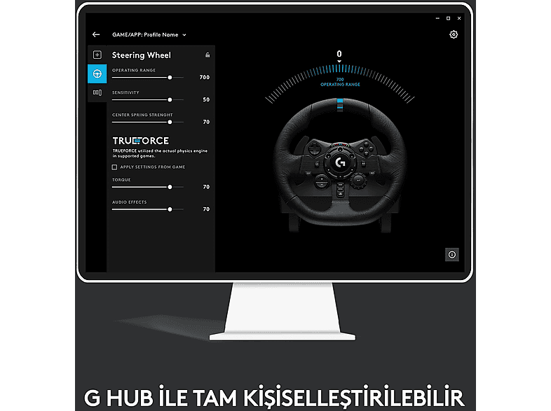 LOGITECH G G923 PS5, PS4 ve PC ile Uyumlu Yarış Direksiyonu ve Pedalları - Siyah_8