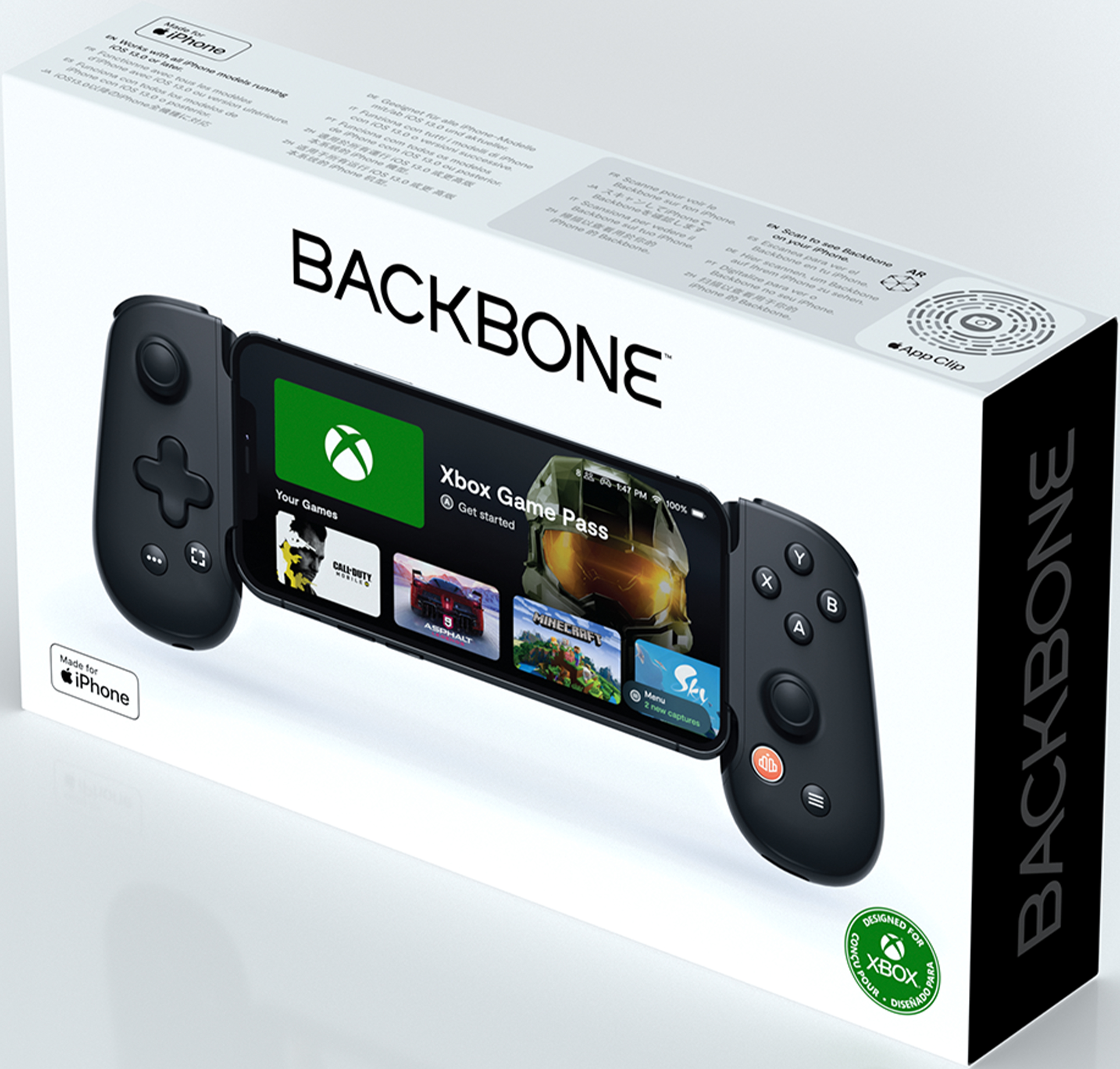 Backbone Controller mit Xbox Game Pass-Spielen.