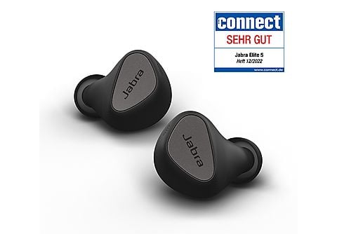 JABRA Elite 5, mit hybrider aktiver Geräuschunterdrückung (ANC), In-ear  Kopfhörer Bluetooth, schwarz online kaufen | MediaMarkt
