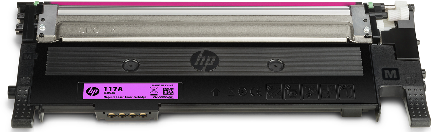 HP magenta laser toner cartridge.