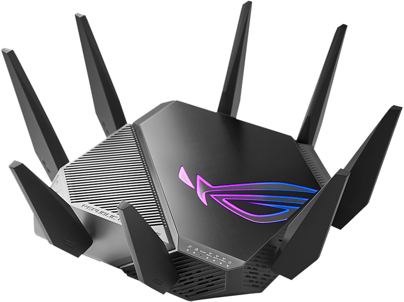 ASUS ROG Rapture GT-AXE11000 háromsávos WiFi 6E AiMesh gamer router (90IG06E0-MO1R00)