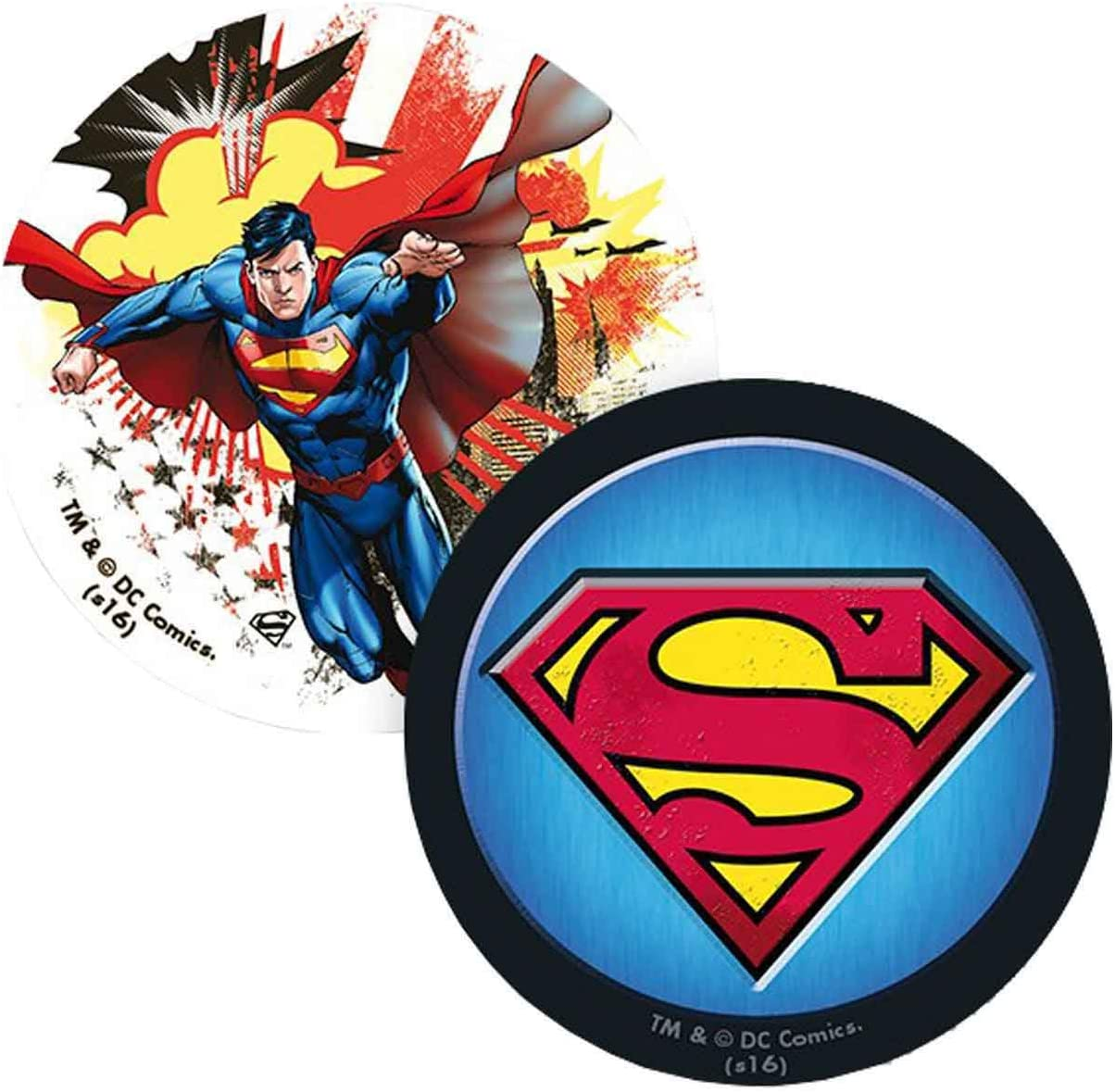 Pack Merchandising - Yamato Cofre Superman DC Comics, Taza + Llavero + 2 Chapas
