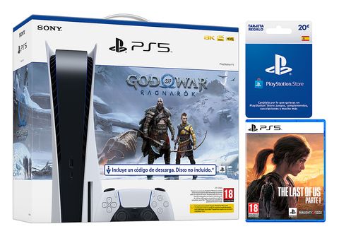 Consola PS5 Slim Estándar D 1TB + 3 juegos en físico por 599€