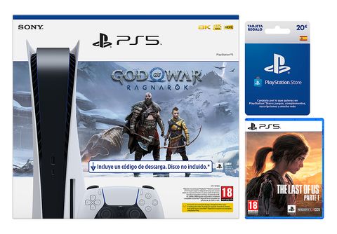 Consola Sony PlayStation 5 (PS5) con lector - Pack God of War Ragnarok