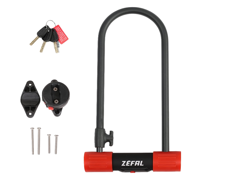 Zefal Ktraz U13 candado para bicicleta en negro de ulock con cabo 13 cm moto o 1.3