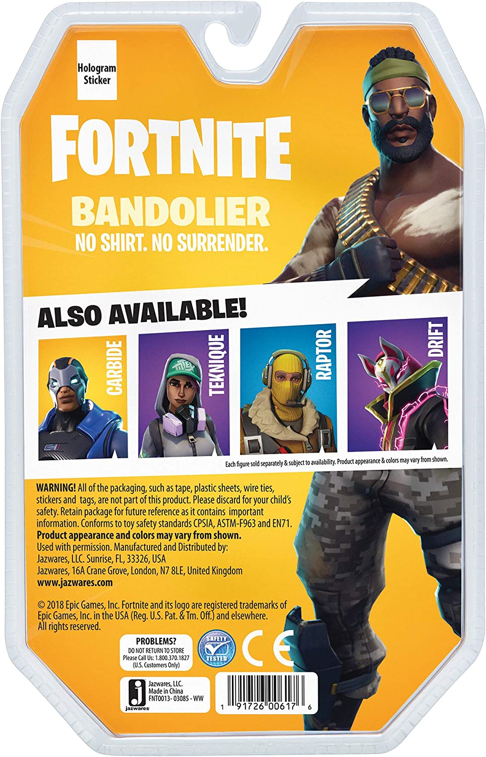 Figura - Sherwood Fortnite: Bandolier, Plástico