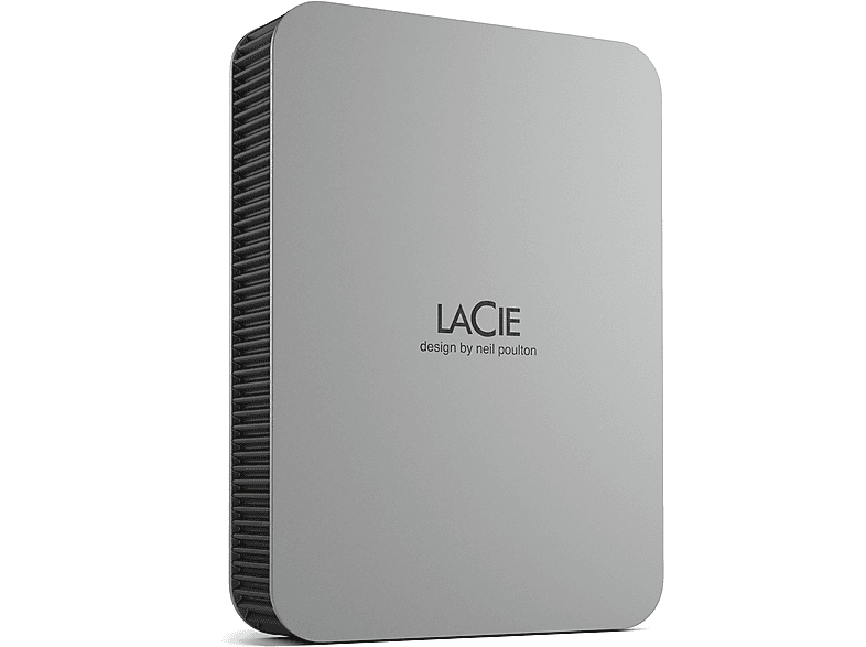 LACIE Mobile Drive Zoll, 5 Festplatte, 2,5 TB Moon Silver extern, HDD
