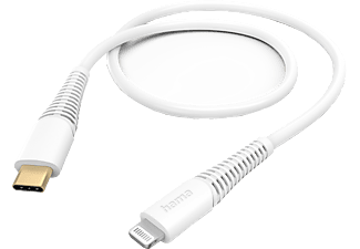 HAMA Câble USB-C - Lightning 1.5 m Blanc (201603)
