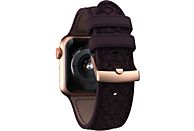 NJORD 620368 Zalmleder band voor Apple Watch 44mm Paars