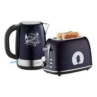 TRISA X-Mas Nights - Toaster und Wasserkocher Set (Schwarz)