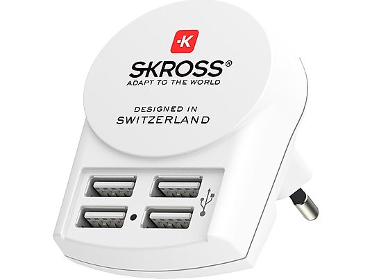 SKROSS Pro+ - Adaptateur de voyage (Blanc)