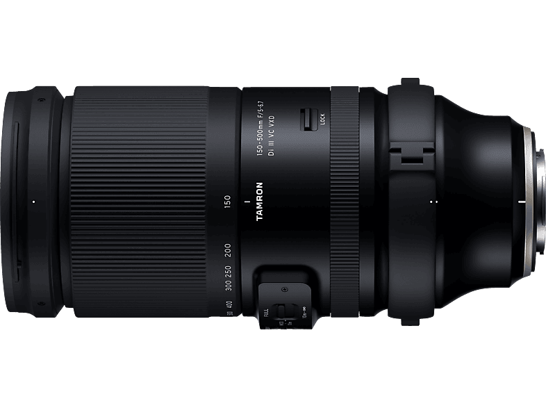 TAMRON F/5-6.7 Di III VC VXD 150 mm - 500 mm f/5-6.7 Di III (Objektiv für Fuji X-Mount, Schwarz)