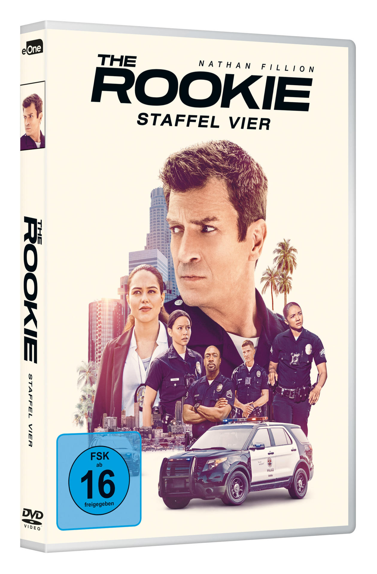 DVD-Hülle für die TV-Serie 'The Rookie' mit Nathan Fillion.