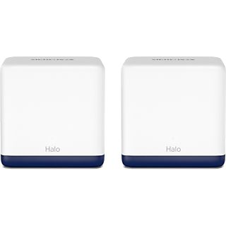 Sistema WiFi Mesh - Mercusys Halo H50G, ‎1900 Mbps, MU-MIMO, Pack x2, Blanco