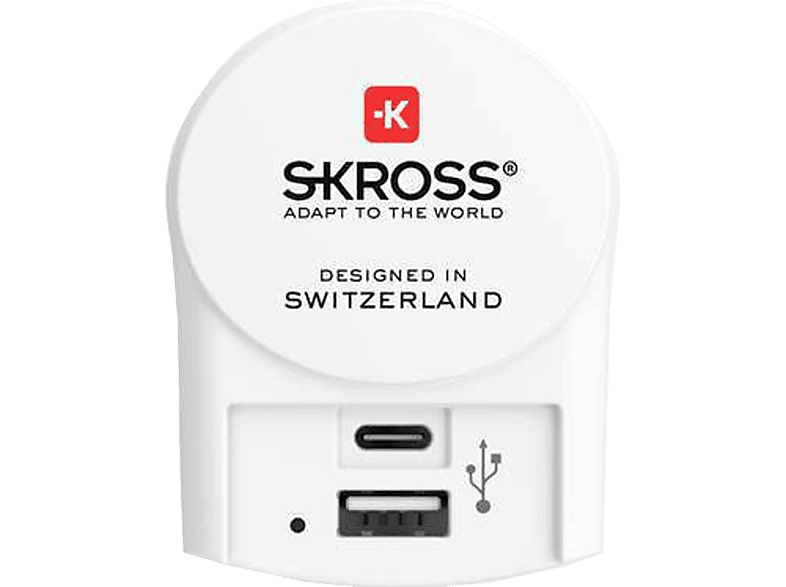 SKROSS Pro+ - Reiseadapter (Weiss)