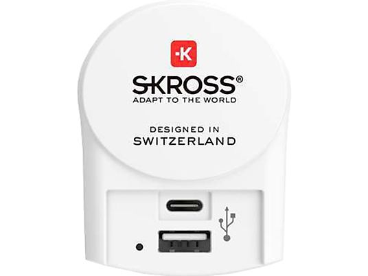 SKROSS Pro+ - Reiseadapter (Weiss)