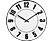 HAMA Black Digits - horloge murale (blanc/noir)