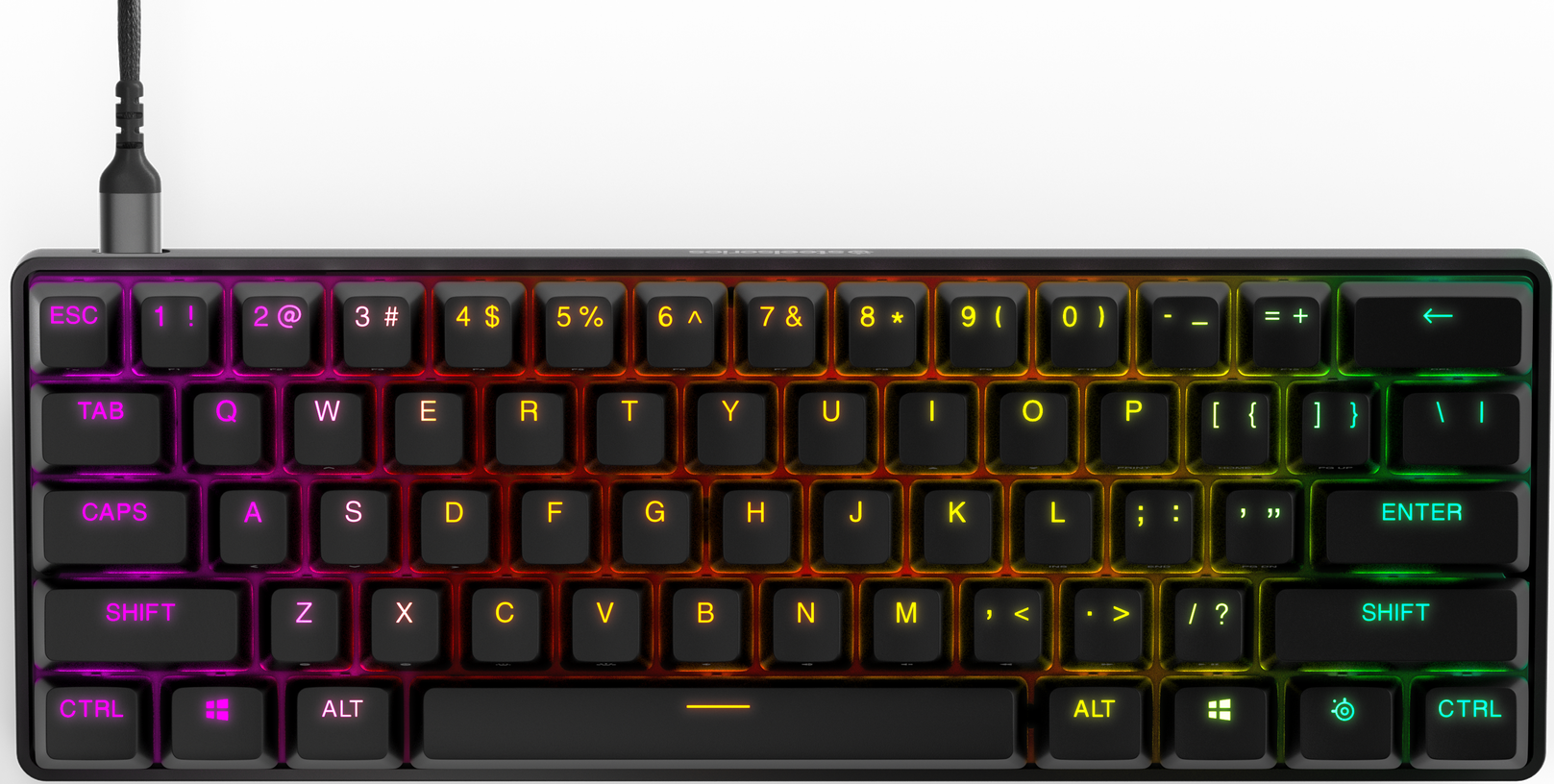 STEELSERIES Apex PRO Mini TKL gaming mechanikus billentyűzet, RGB, UK Angol kiosztás (64821)
