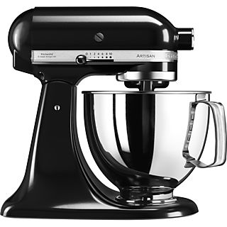 Robot amasador - Kitchen-Aid 5KSM125EOB, 300W, 4.8L, Negro