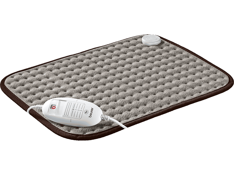 REACONDICIONADO Seminuevo Muy bueno Almohadilla eléctrica - Beurer SR-HK788, 100 W, 3 Niveles de potencia, Tacto suave, Gris