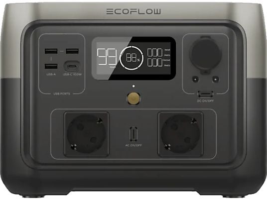 ECOFLOW RIVER 2 Max (conforme CH) - Station électrique portable (Noir)