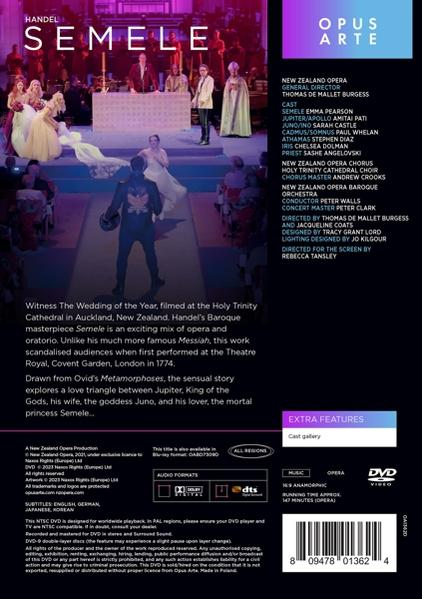 Pearson/Pati/Walls/New Zealand Opera - Semele  - (DVD)