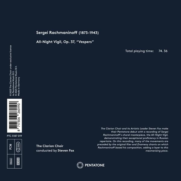 Steven/the Clarion Choir Fox - All-Night Vigil  - (CD)