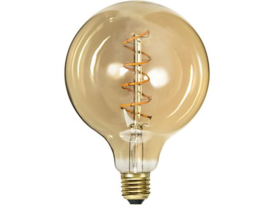 STAR TRADING E27 G125 Decoled Spiral Amber - LED-Lampe