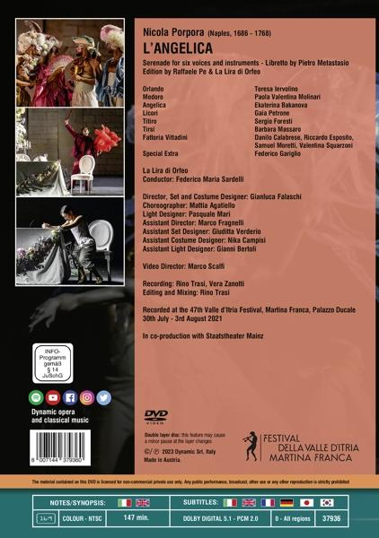 Various Artists, La L\'Angelica - Porpora: Di (DVD) Orfeo - Lira
