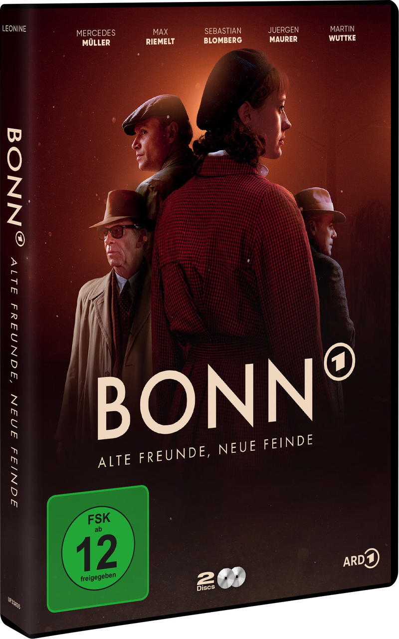DVD-Box mit einer Gruppe von Personen auf der Vorderseite und Text auf Deutsch. Die Box befindet sich auf weißem Hintergrund.