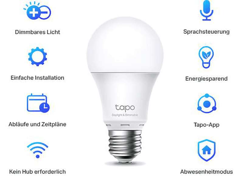 Thumbnail - TAPO L520E Smart Wifi Glühbirne Warmweiß bis Kaltweiß