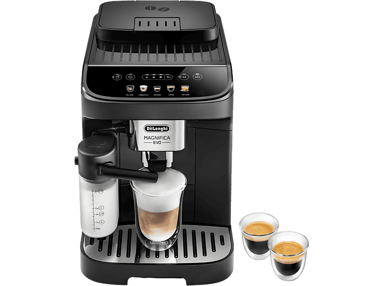 Cafetera superautomática  De'Longhi Magnifica Start ECAM220.21.BG,  Molinillo integrado, Sistema Thermoblock, Vaporizador, 1450 W, 15 bar, Negro