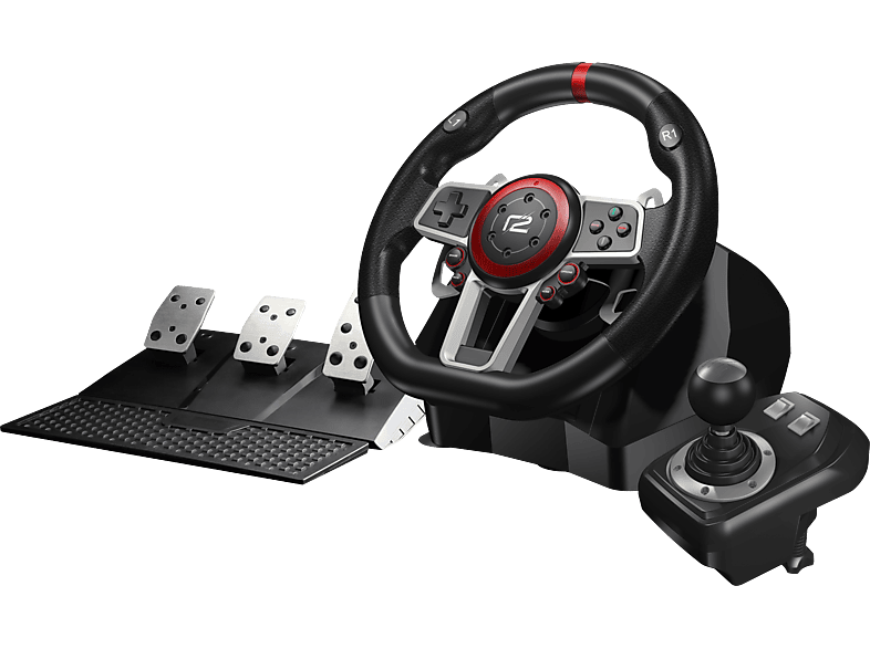 R2 READY2GAMING Multi System Racing Wheel Pro - Gaming-Lenkrad (Schwarz)