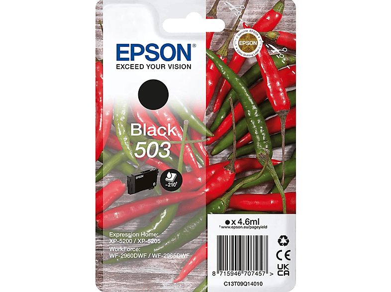 Cartucho de tinta  Epson 604 INK, ‎Tamaño estándar, Hasta 350 páginas,  Negro