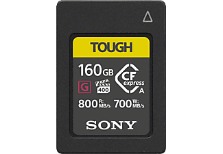 SONY TOUGH CEA-G160T - CFexpress Type A-Speicherkarte  (160 GB, 800 MB/s, Schwarz)