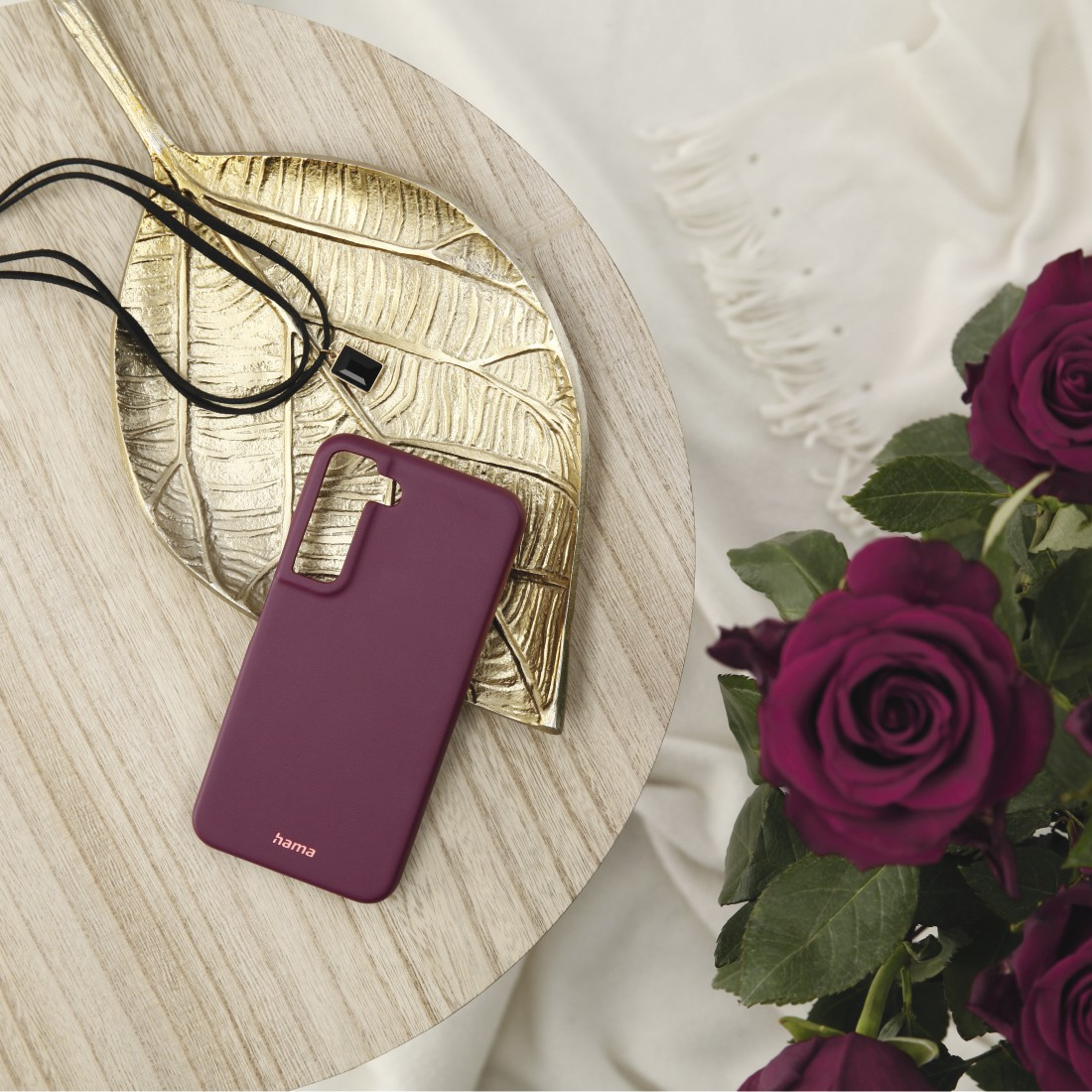 HAMA Finest Sense, Backcover, (5G), Galaxy A53 Samsung, Bordeaux