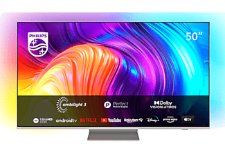 PHILIPS 50PUS8807 50 inç 126 Ekran Uydu Alıcılı Android Smart 3 Taraflı Ambilight 4K Ultra HD LED TV