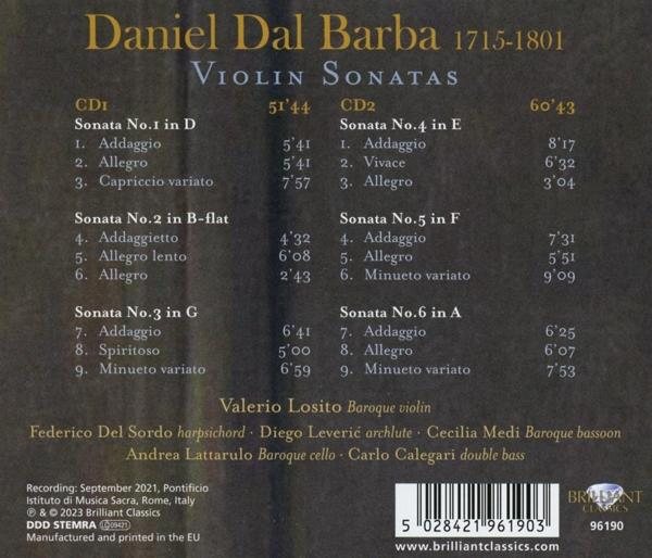 VARIOUS - Dal Barba:Violin Sonatas  - (CD)