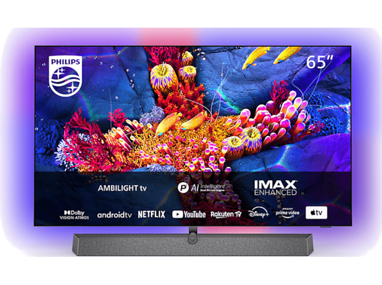 PHILIPS 65OLED937 65 inç 164 Ekran Uydu Alıcılı Android Smart 4 Taraflı Ambilight 4K Ultra HD OLED+ TV