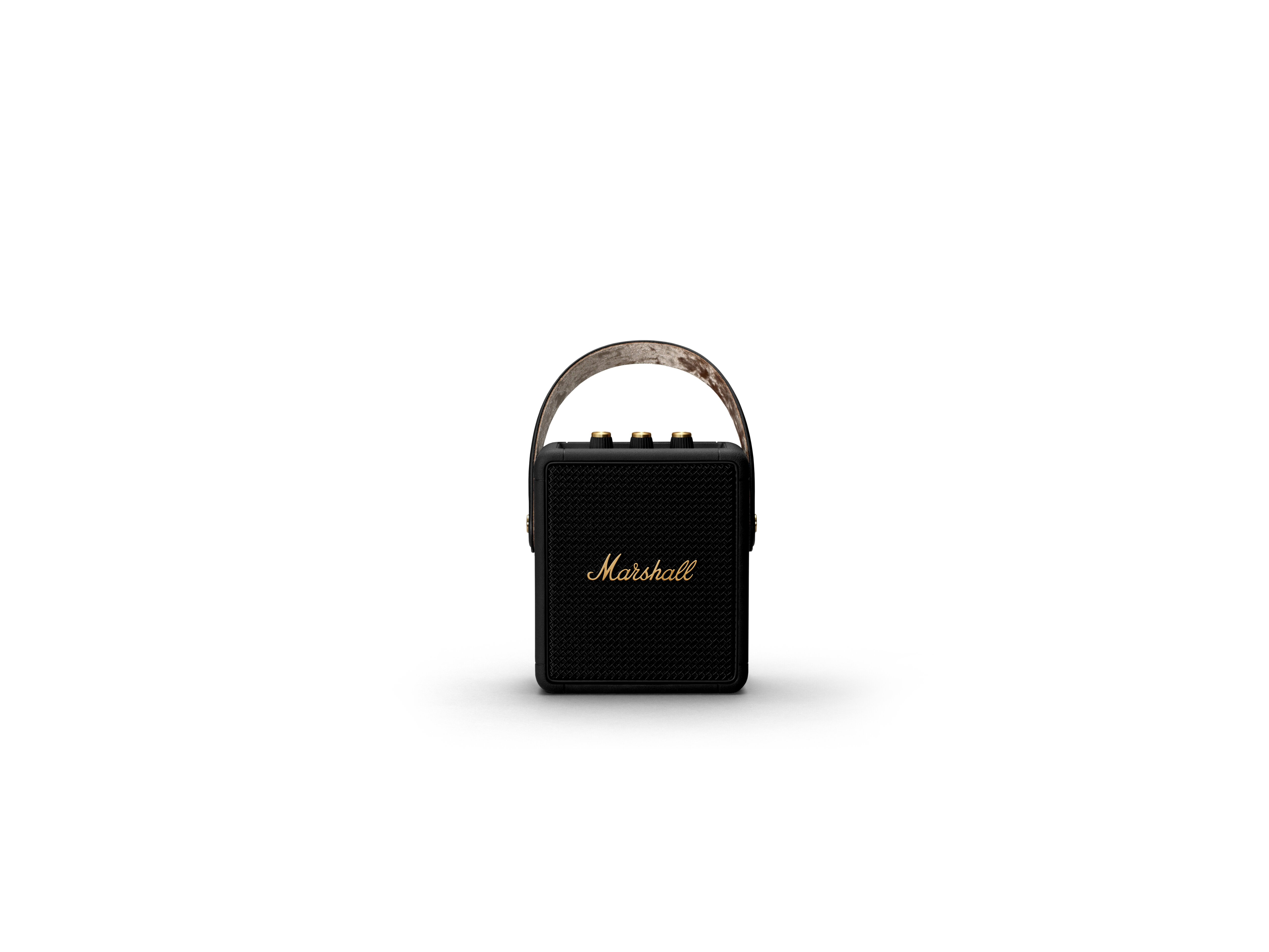 MARSHALL Stockwell Lautsprecher, Brass, Black Wasserfest and II Bluetooth