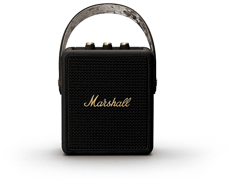 MARSHALL Stockwell II Bluetooth Lautsprecher, Black and Brass, Wasserfest