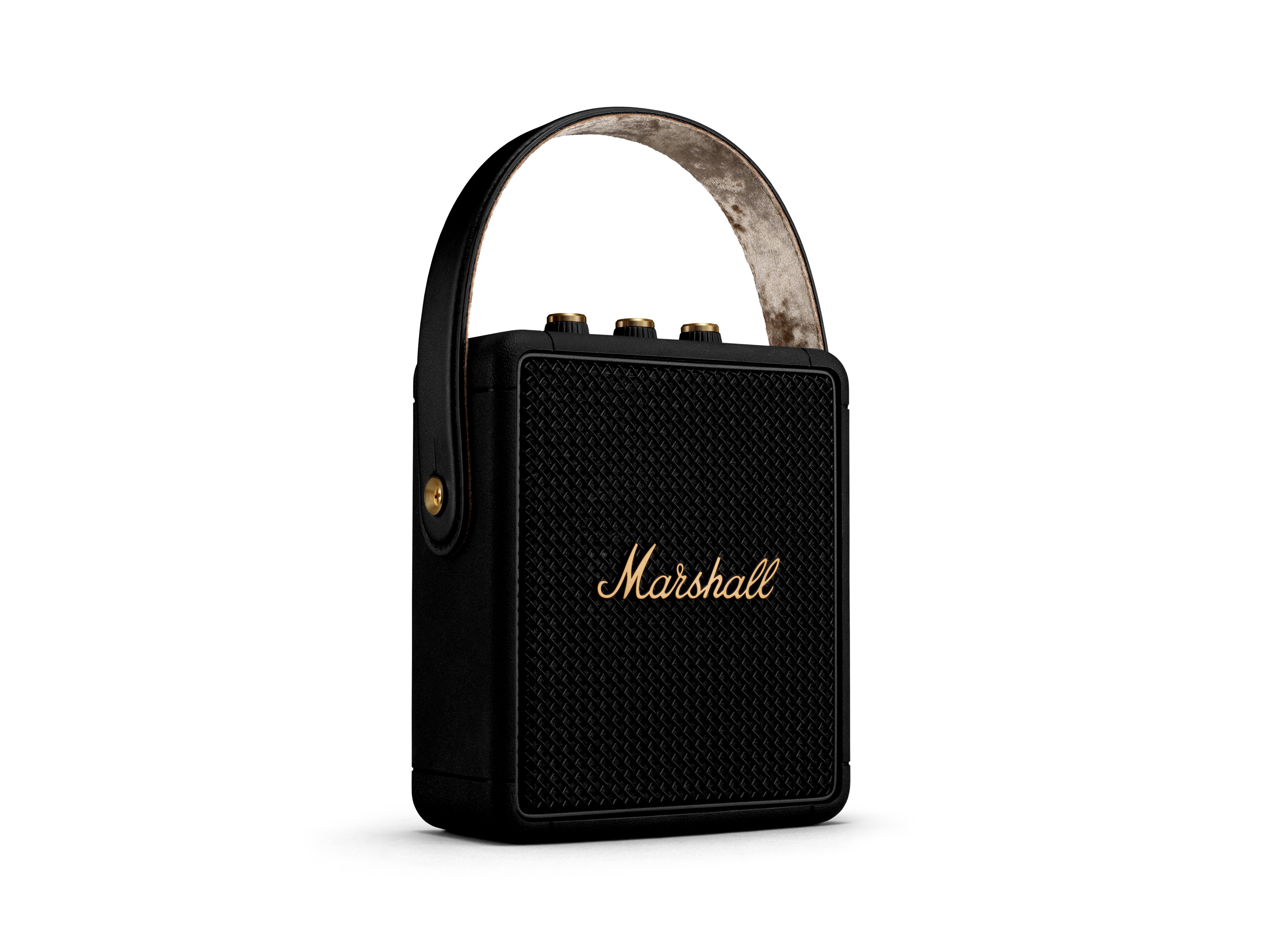 MARSHALL Stockwell Lautsprecher, Brass, Black Wasserfest and II Bluetooth