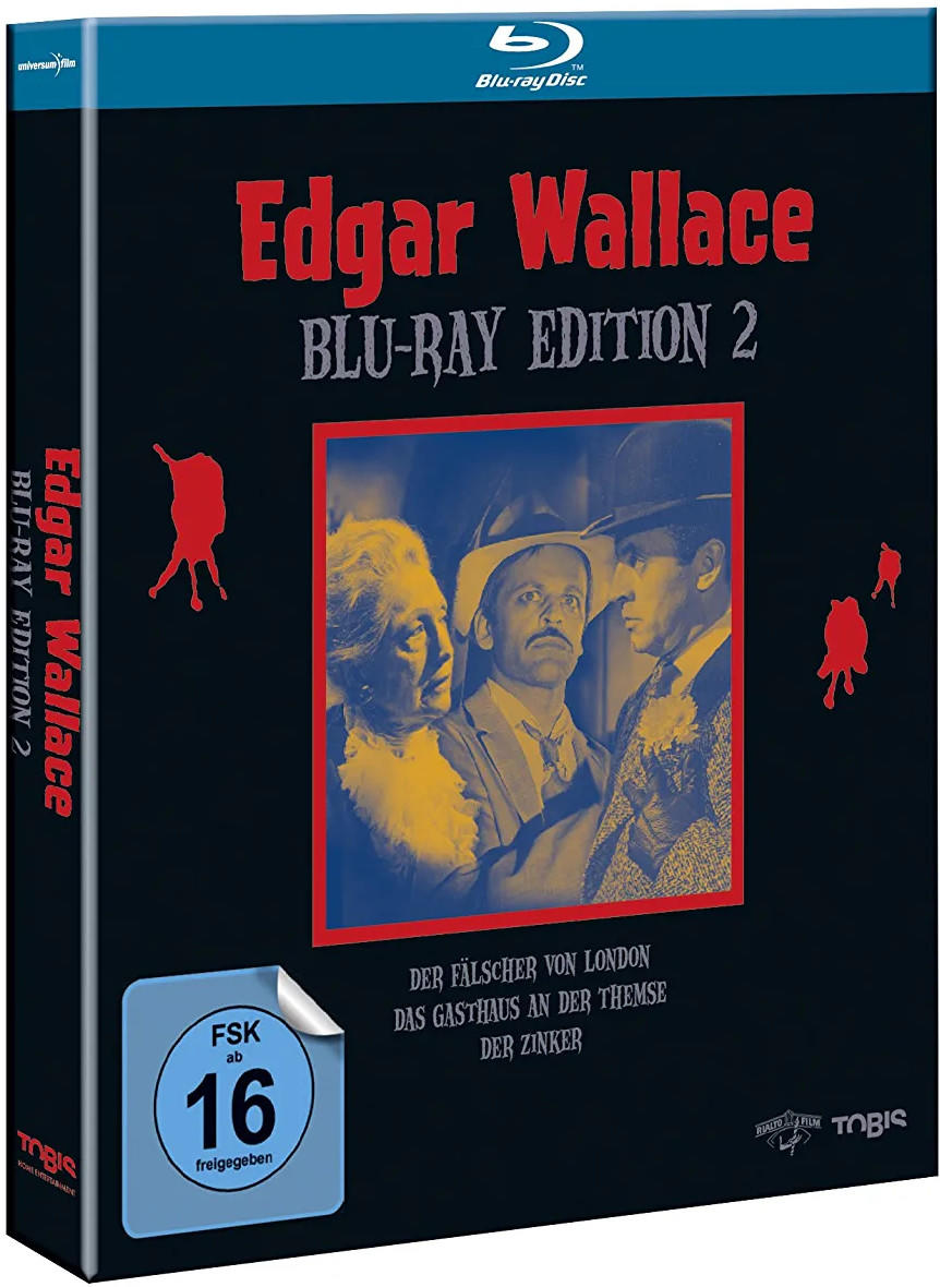 Eine Blu-ray-Disc-Hülle für 'Edgar Wallace' mit Schauspielern und dem Filmtitel.