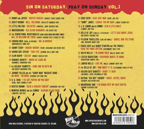 VARIOUS - Sin On Saturday,Pray On Sunday Vol.1  - (CD)