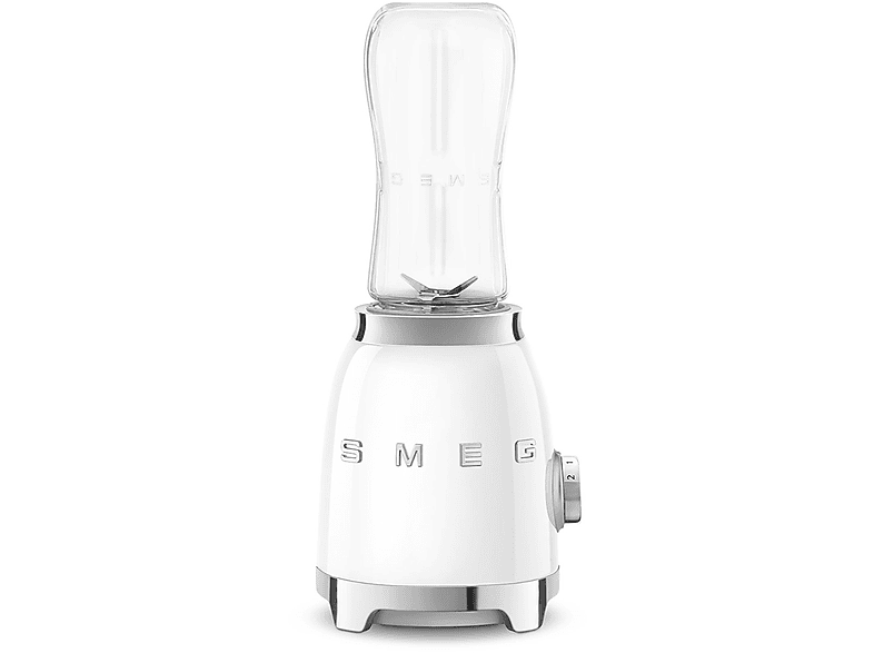 immagine di FRULLATORE SMEG PBF01WHEU, Potenza 300 W, Caraffa da 0.6 l, 2 velocità, Tritan Renew senza BPA, Doppia lama in acciaio inox, bianco