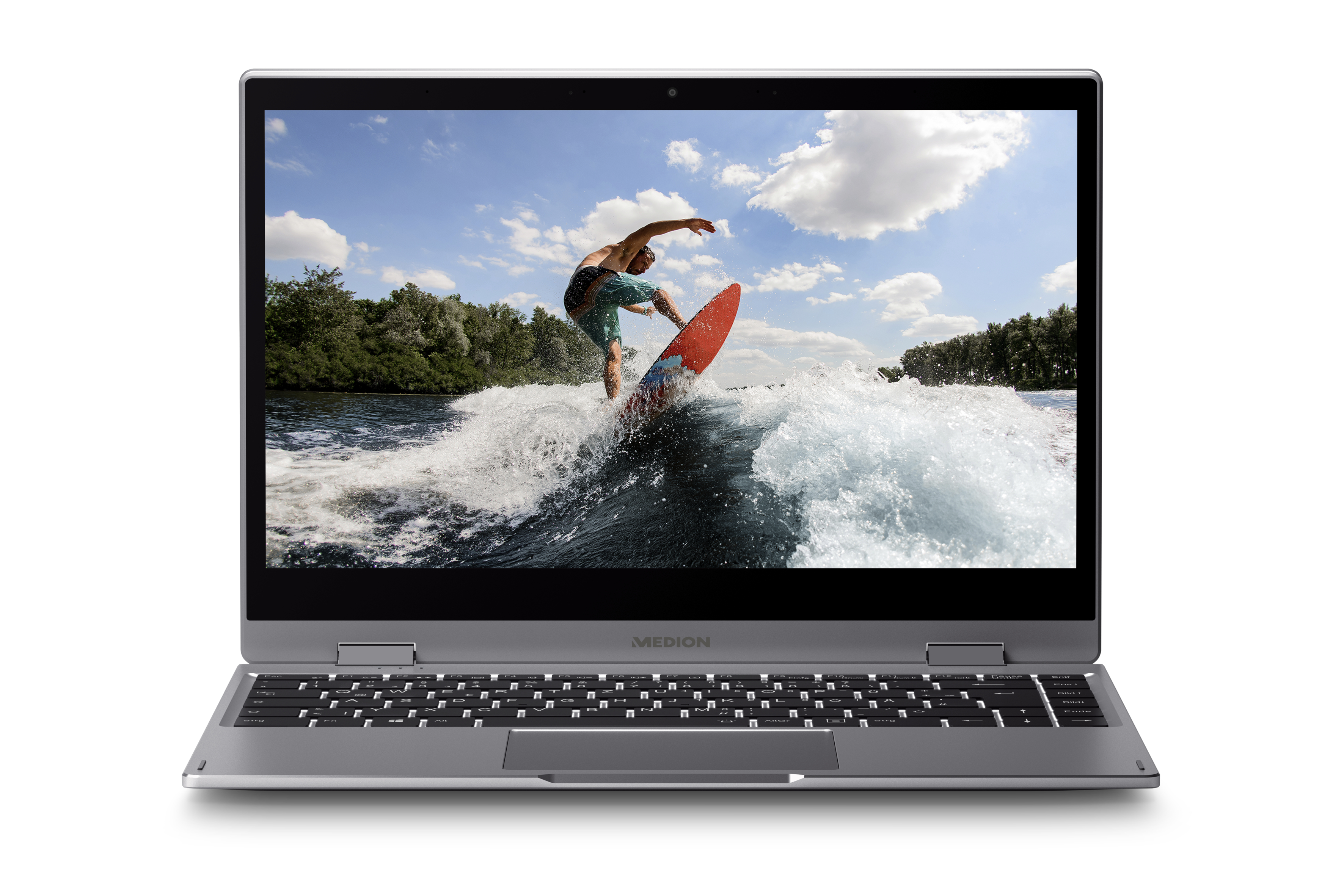 Intel®, 512 S14405, mit Zoll Home Windows Convertible, GB Core™ Bit) 11 UHD Grey Display, Prozessor, Intel® i5 SSD, 14 (64 Graphics, RAM, MEDION Titan 16 GB