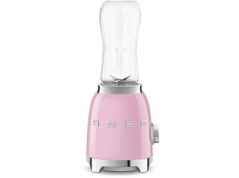 FRULLATORE SMEG PBF01PKEU, Potenza 300 W, Caraffa da 0.6 l, 2 velocità, Tritan Renew senza BPA, Doppia lama in acciaio inox, rosa